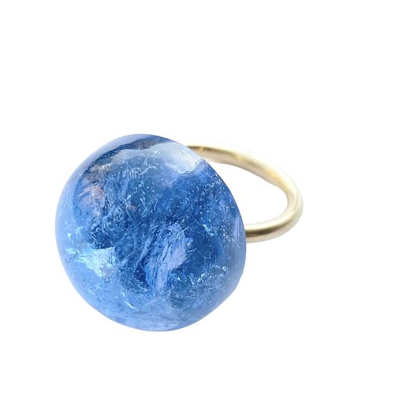 Blue bubble ring