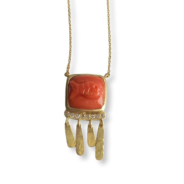 coral fish necklace