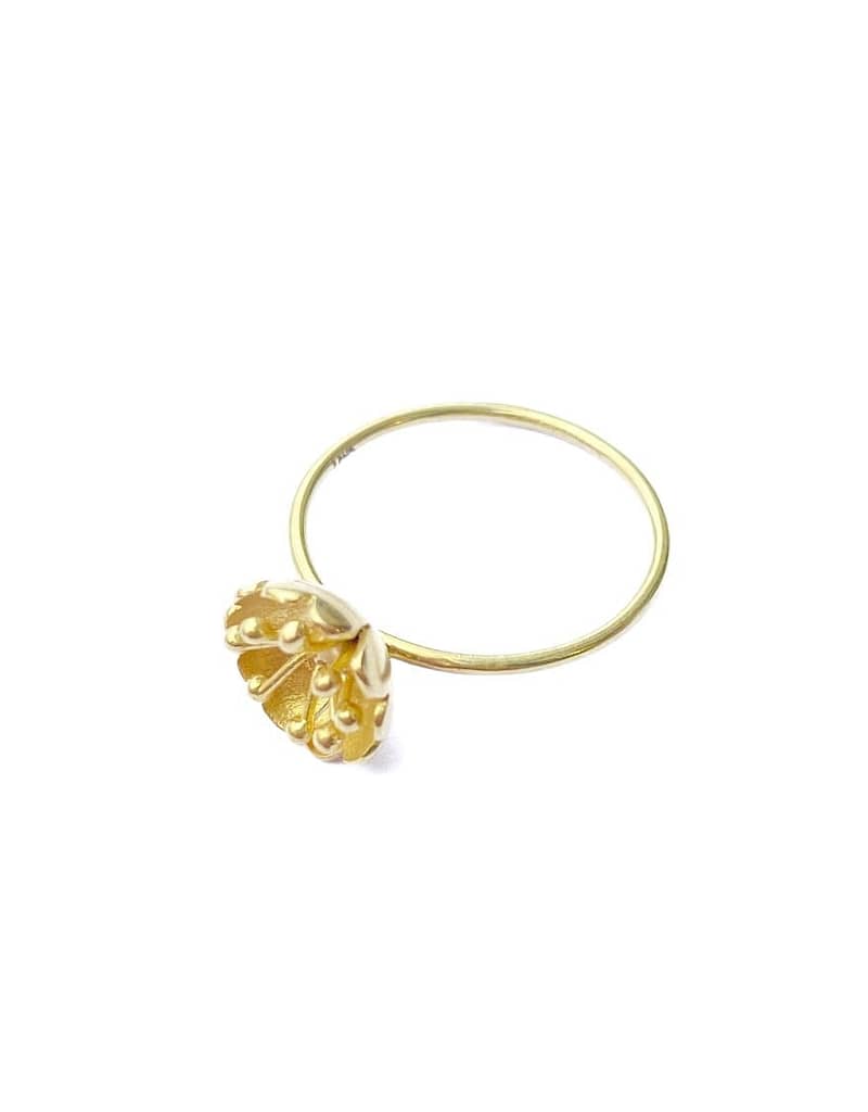 Gold blossom ring