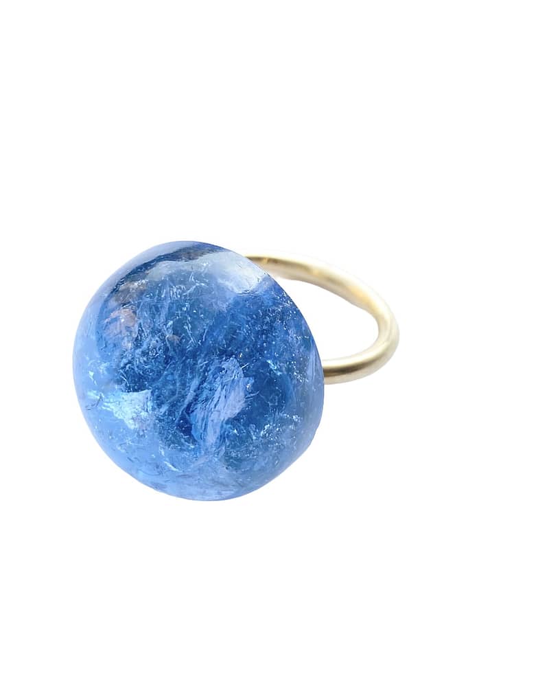 Blue bubble ring